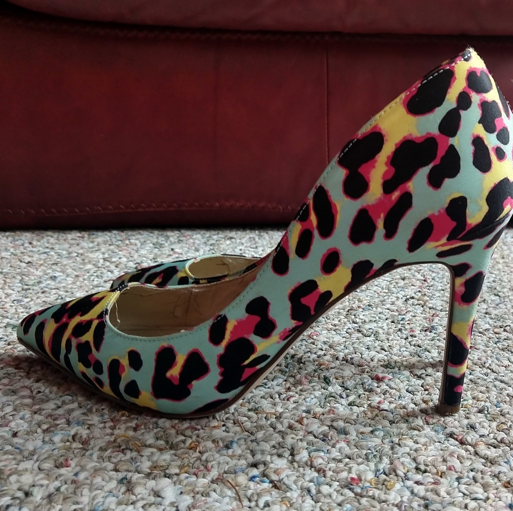 Aldo leopard high heel shoes sz 8,5